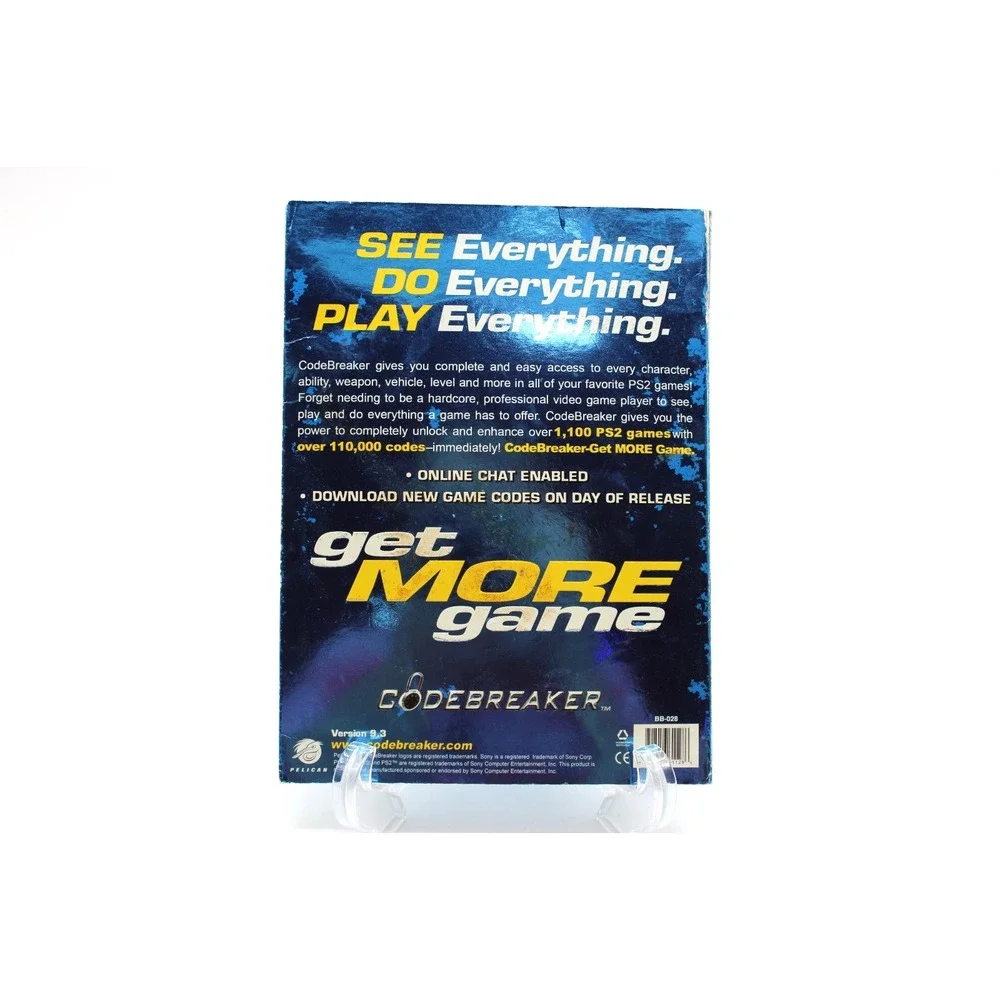 PlayStation CODEBREAKER for PS2 - Pelican Version 9.3 & CODEBREAKER Lite